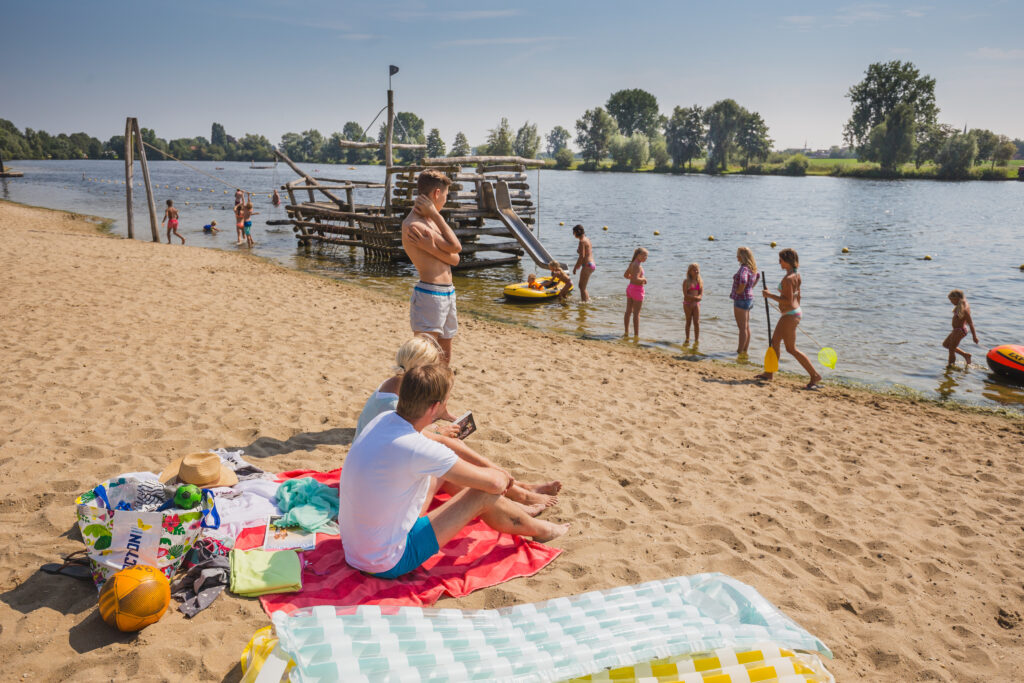 eropuit met kids naar de gouden Ham